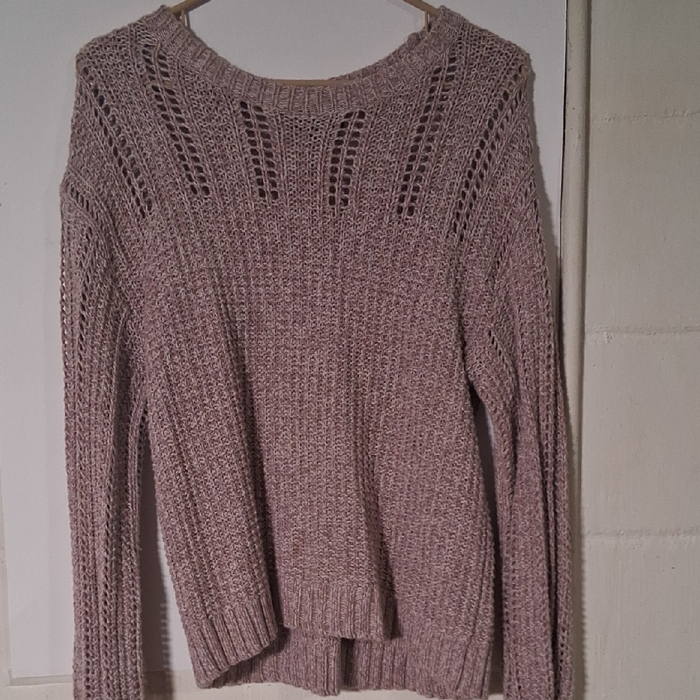 American Eagle Outfitters Dusty Pink Knit Sweater